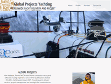 Tablet Screenshot of globalprojectsyachting.com.au